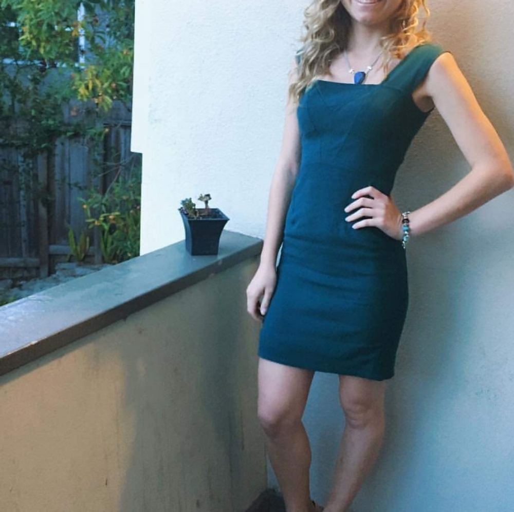 Z Spoke Zac Posen Teal Dress